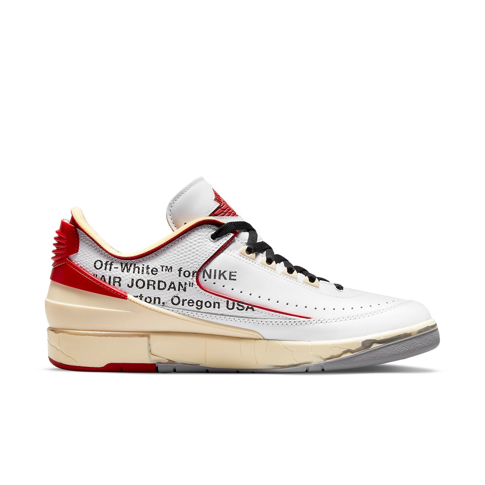 Off-White x Air Jordan 2 Retro Low SP 'White Varsity Red' DJ4375-106 - 2