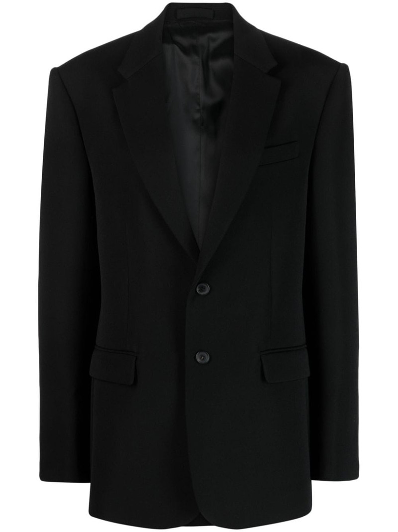 relaxed-fit single-breasted blazer 1