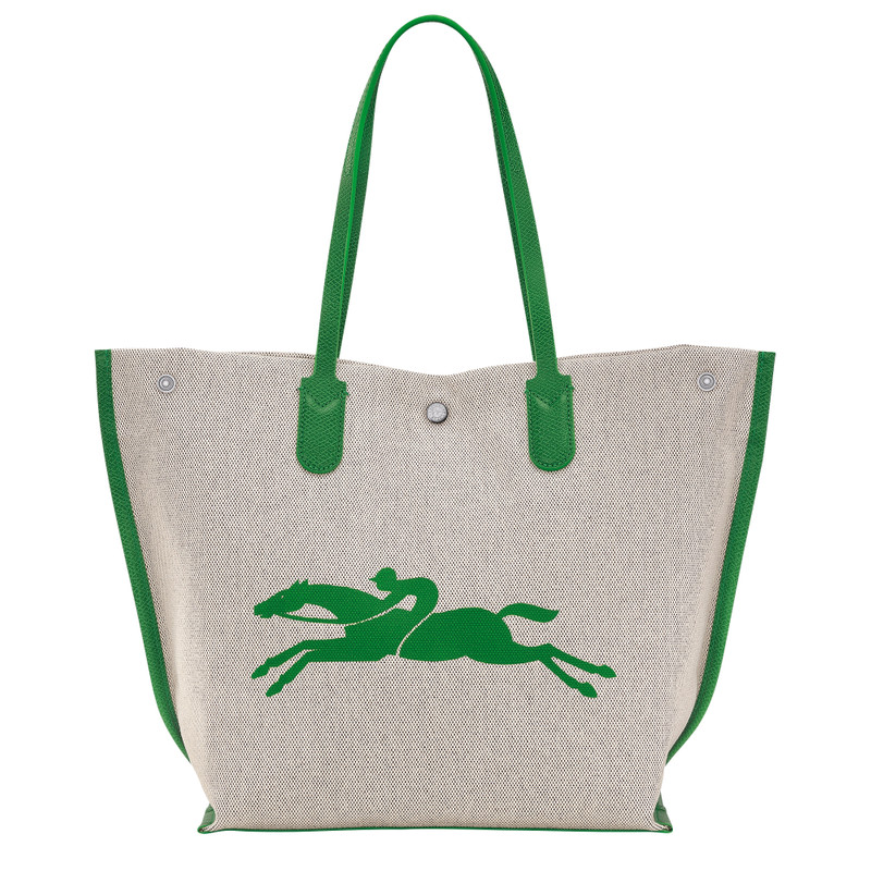 Essential L Tote bag Green - Canvas 4