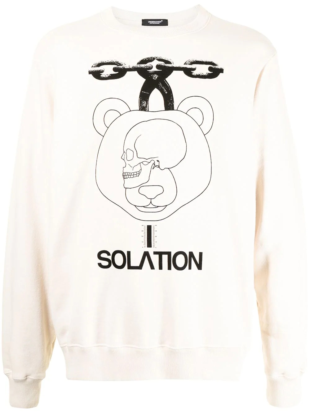 Solation-print sweatshirt - 1