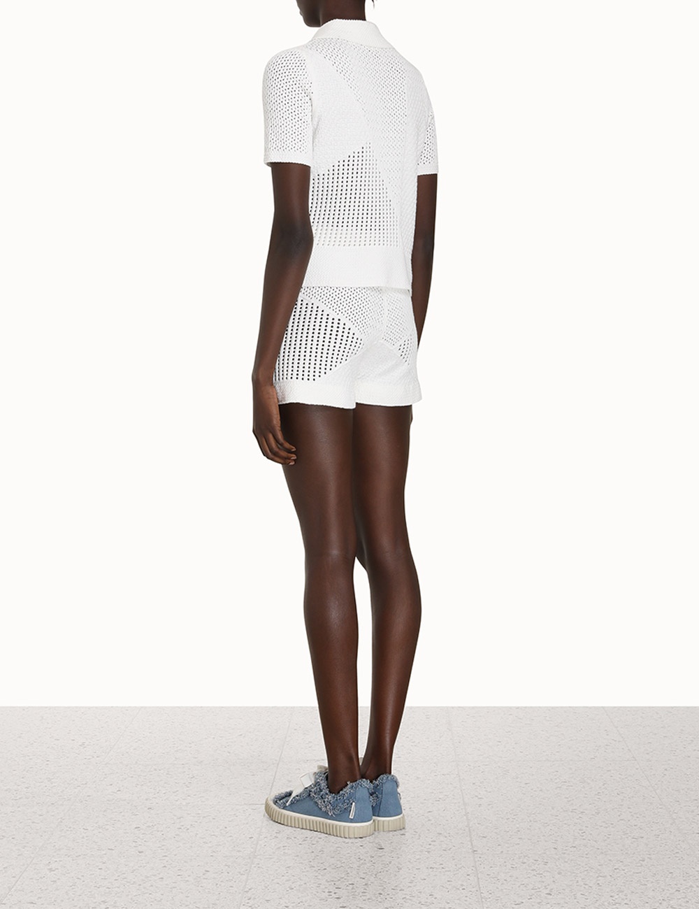 RAIE MESH KNIT SHORTS - 4