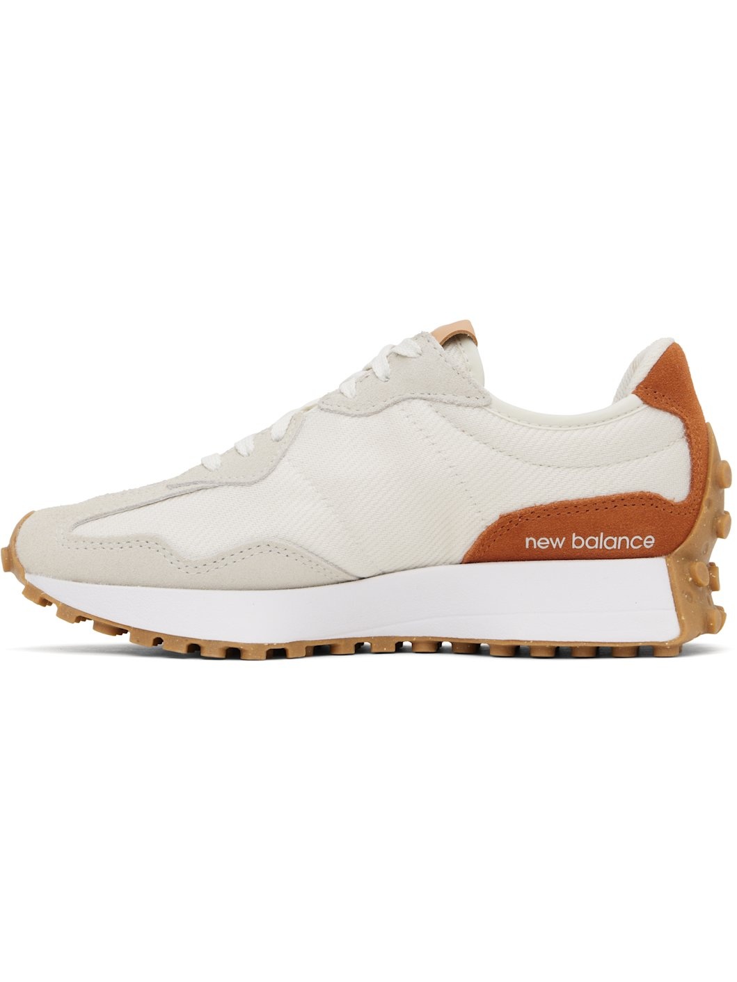 Beige & Orange 327 Sneakers - 3
