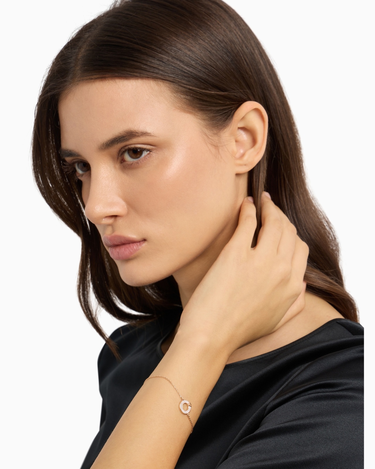 ROSE GOLD-TONE STERLING SILVER COMPONENTS BRACELET - 4