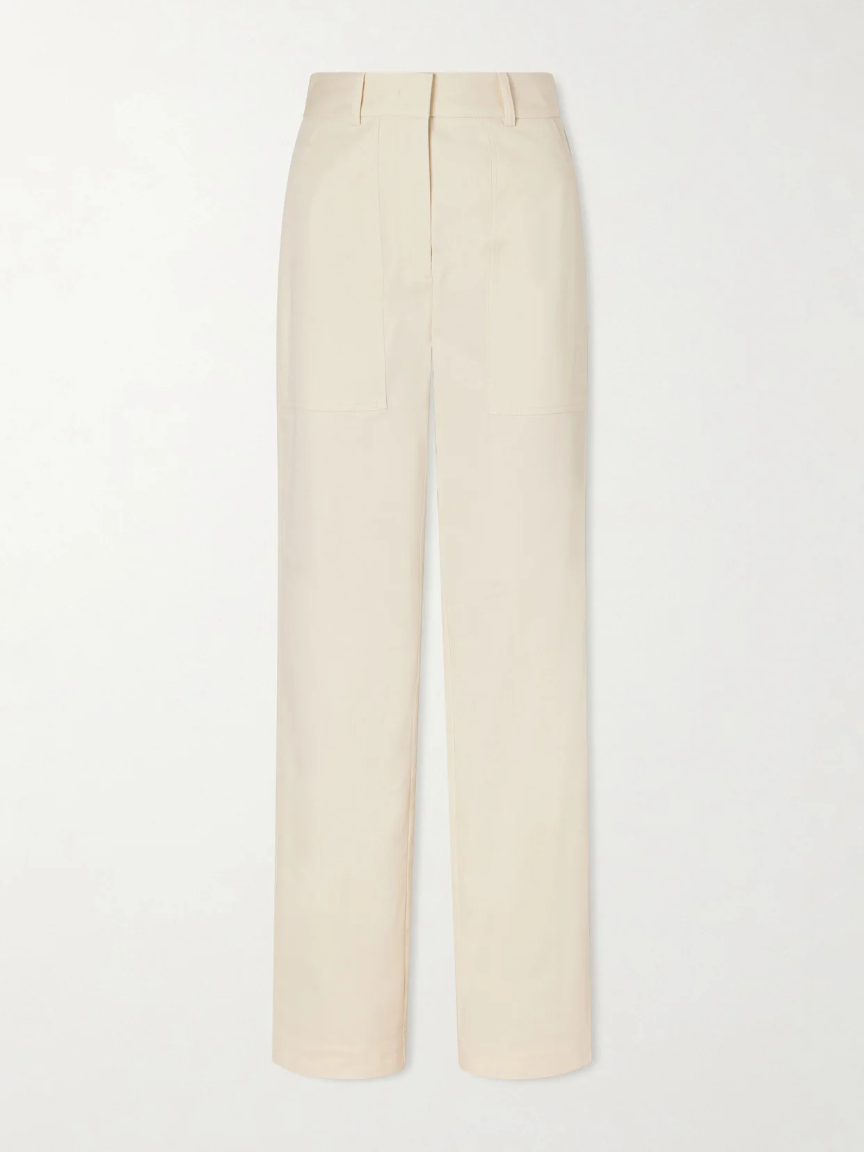 Jaber Cotton-blend Straight-leg Pants - 1