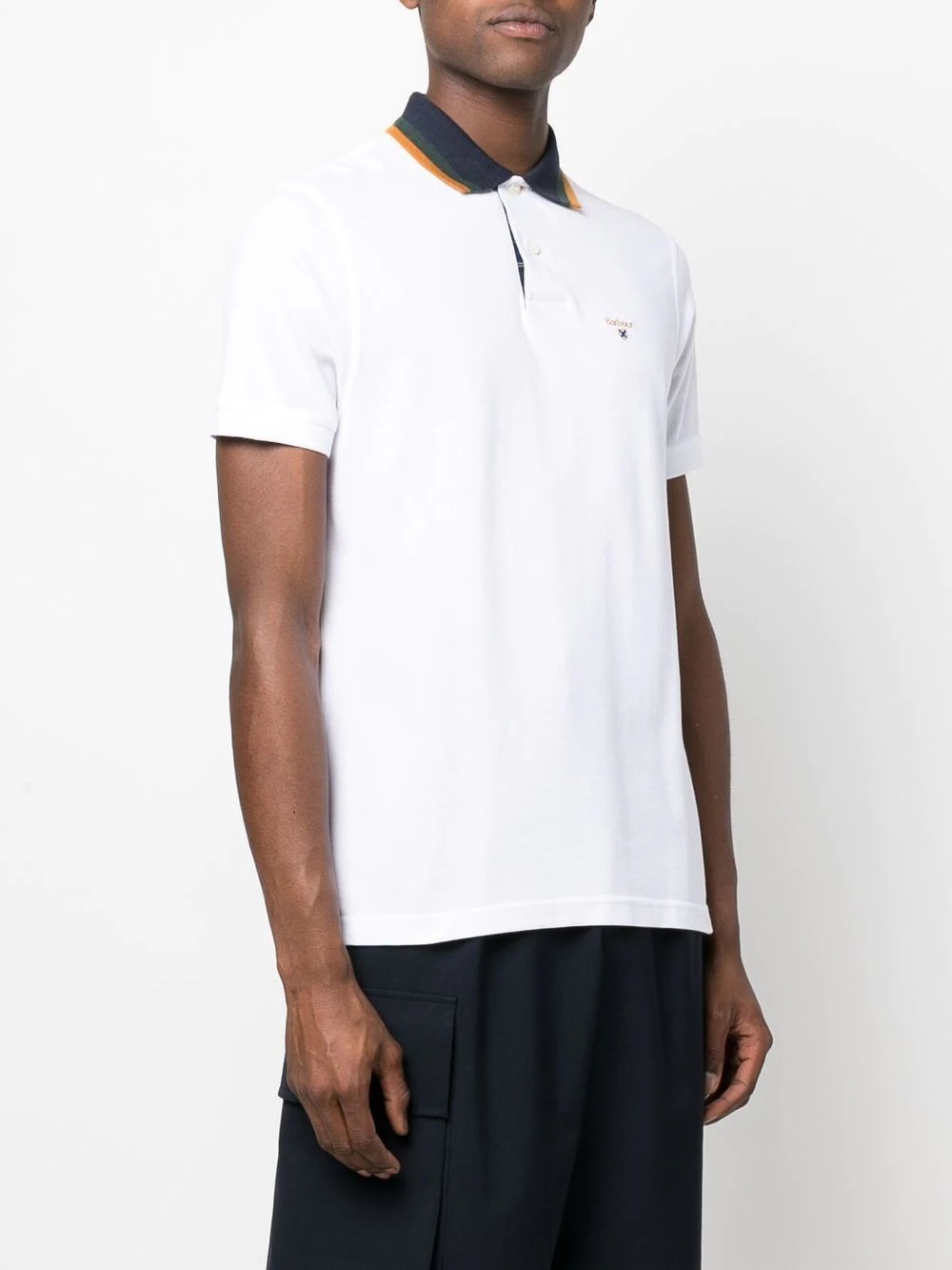 colour-block cotton polo shirt - 3