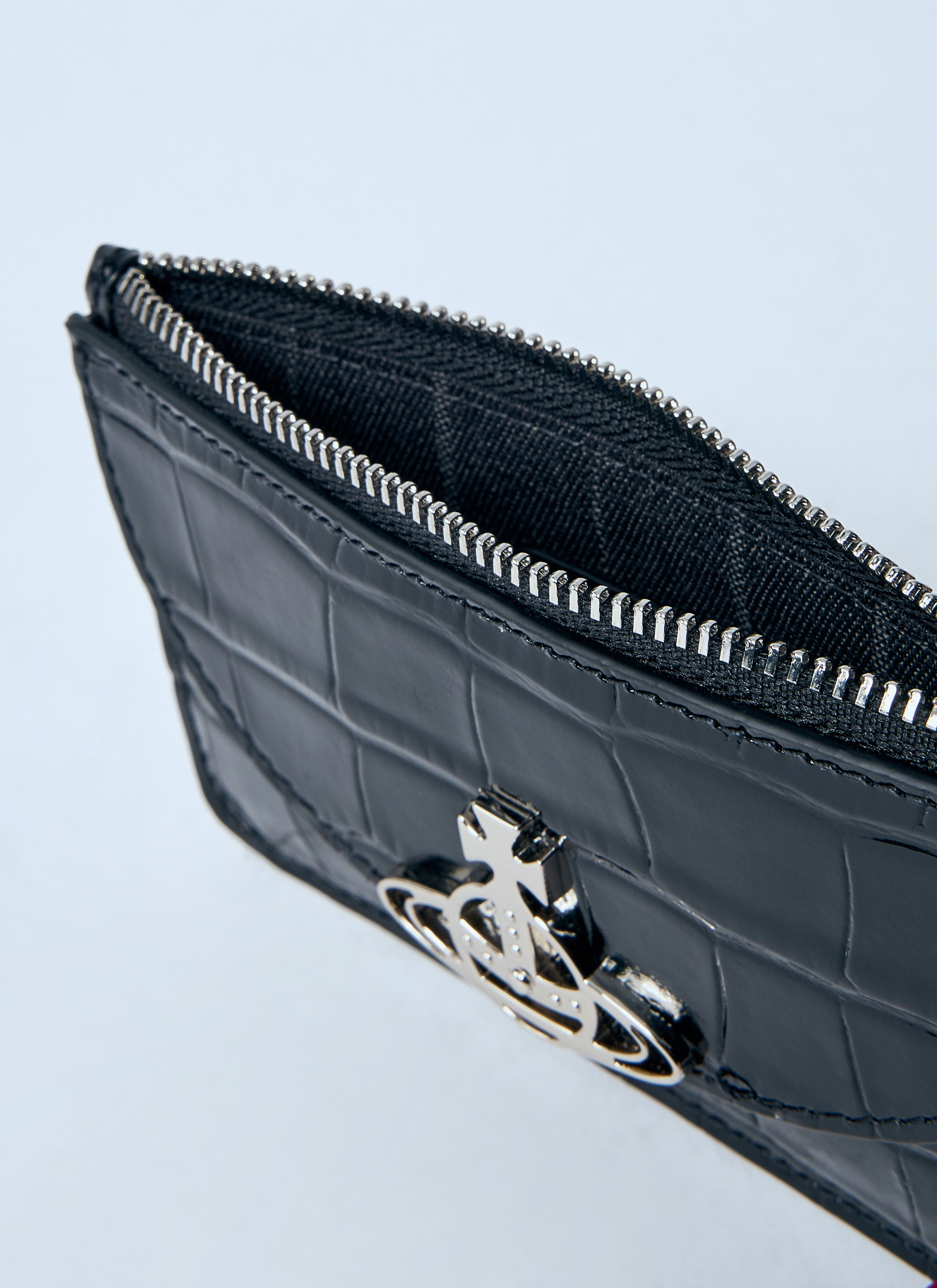 Vivienne Westwood Women Half Moon Croc-Embossed Card Holder - 3