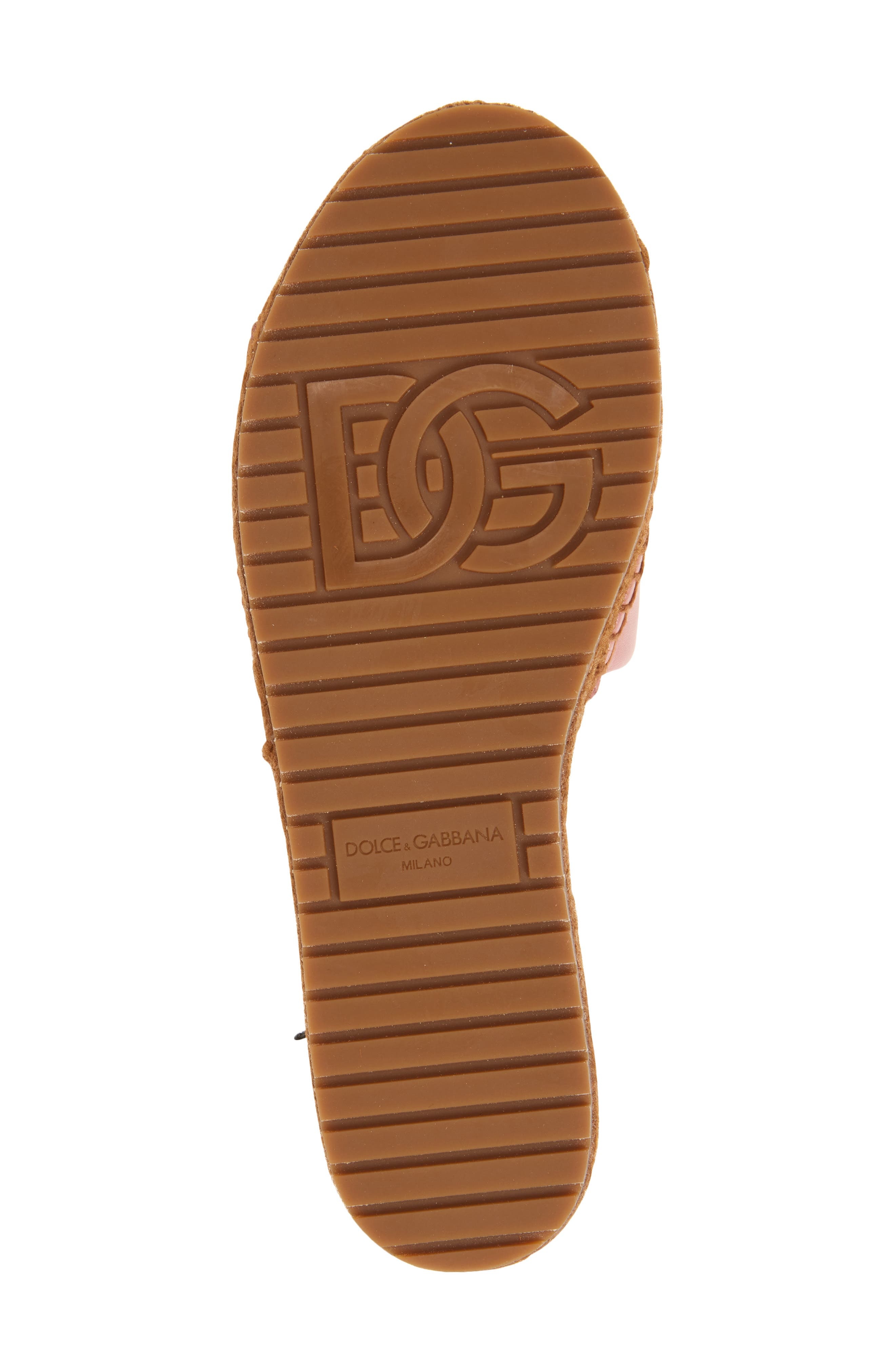 Dolce&Gabbana DG Logo Espadrille Flat Sandal in Rosa at Nordstrom - 6