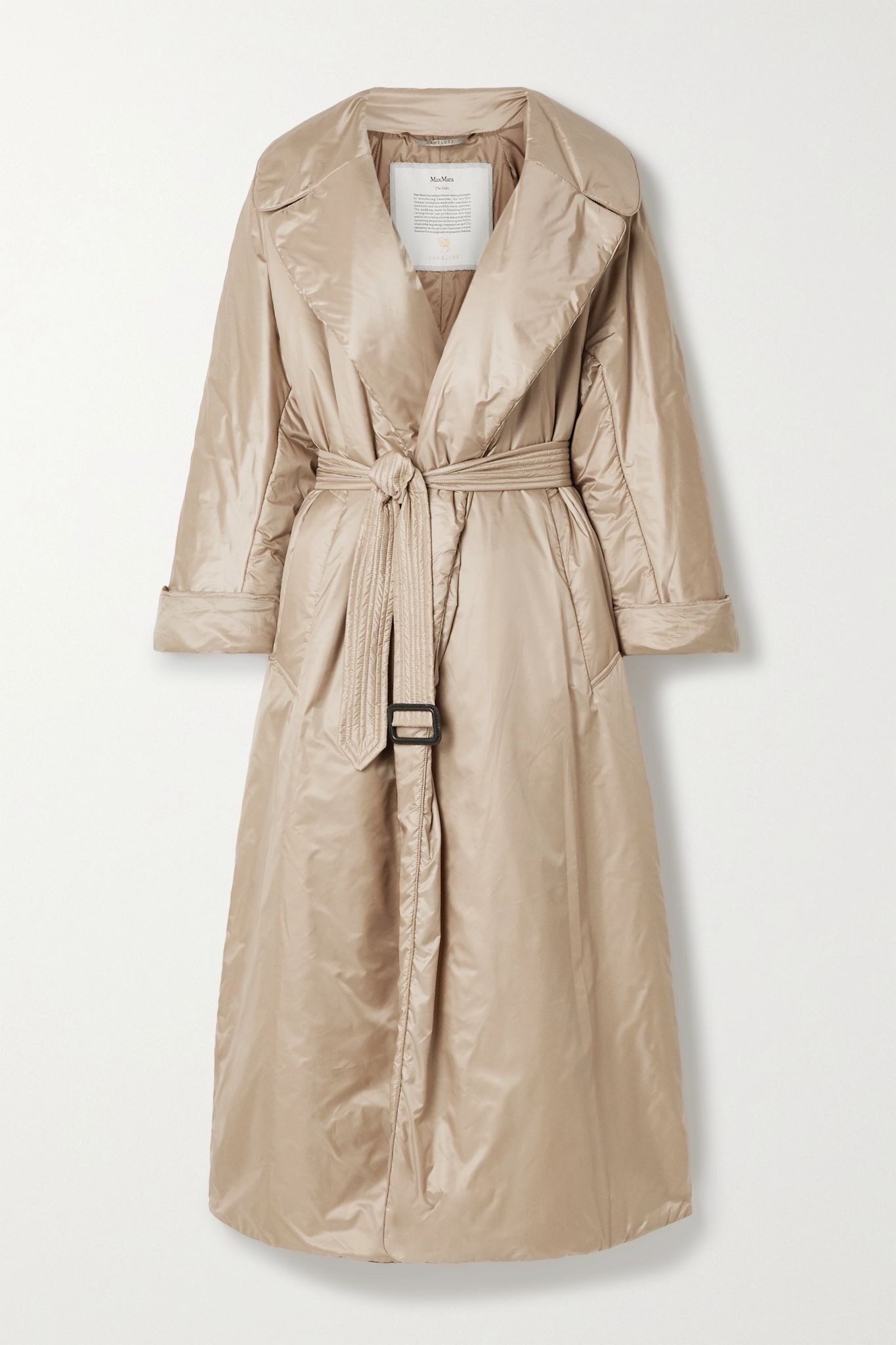 The Cube Cameluxe belted shell coat  - 1