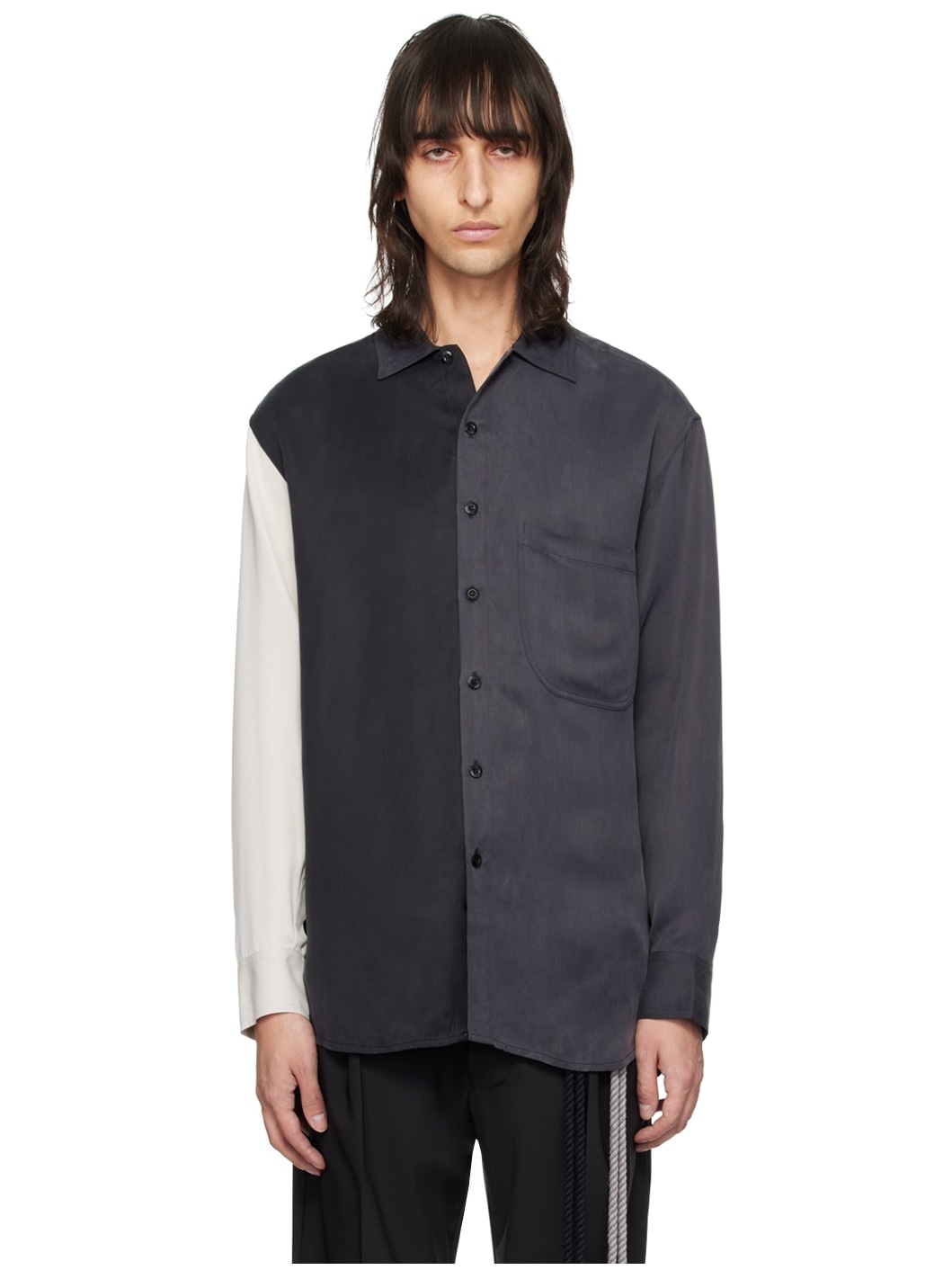 Multicolor Paneled Shirt - 1