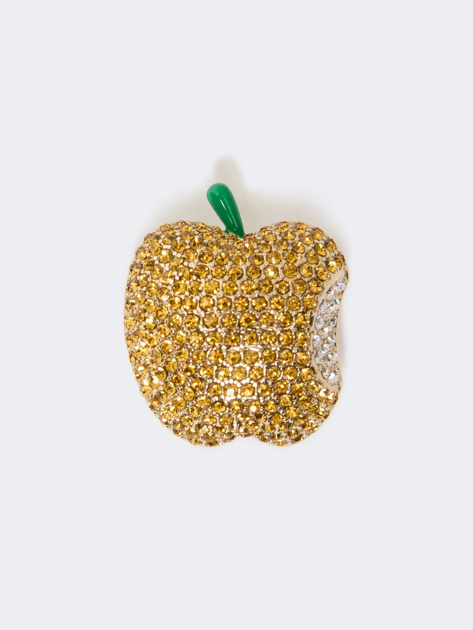 CICALA Metal brooch with rhinestones - YELLOW - 1