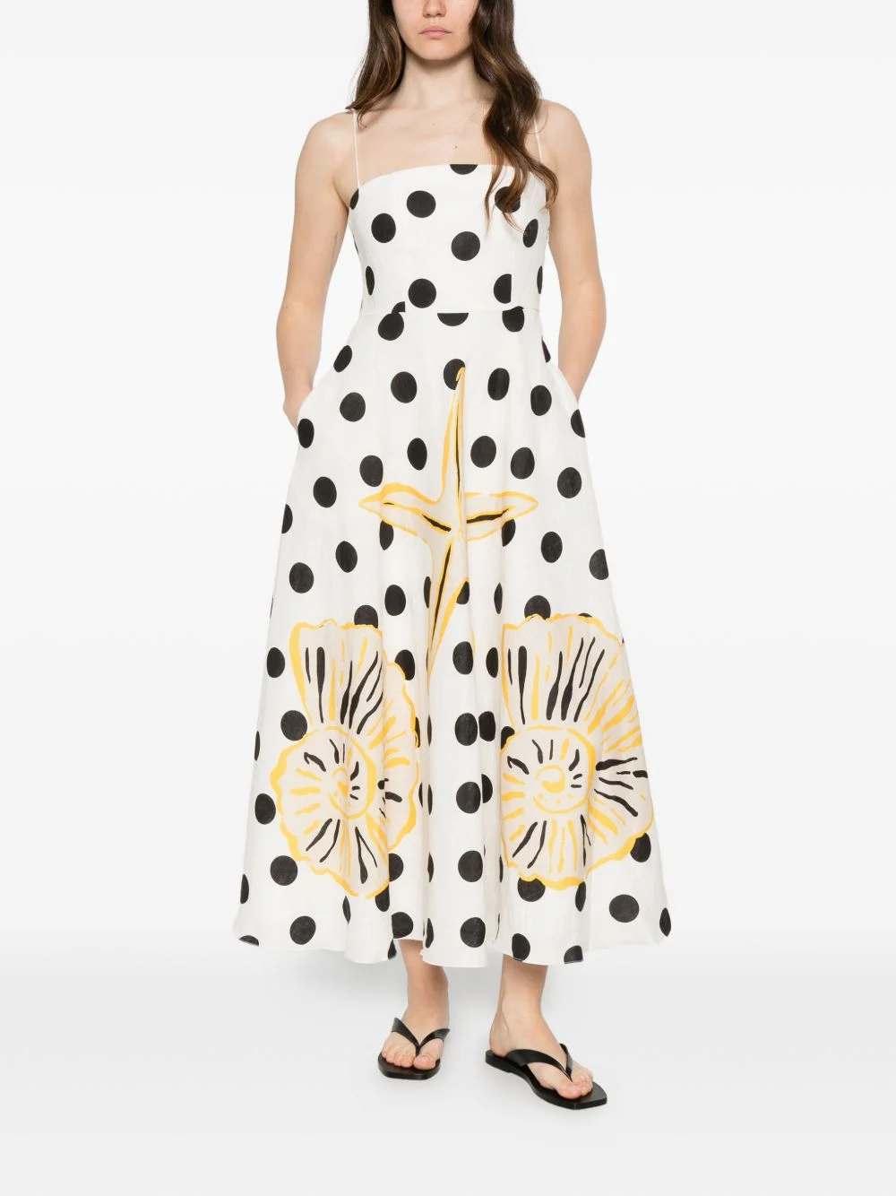Delta polka-dot midi dress - 1
