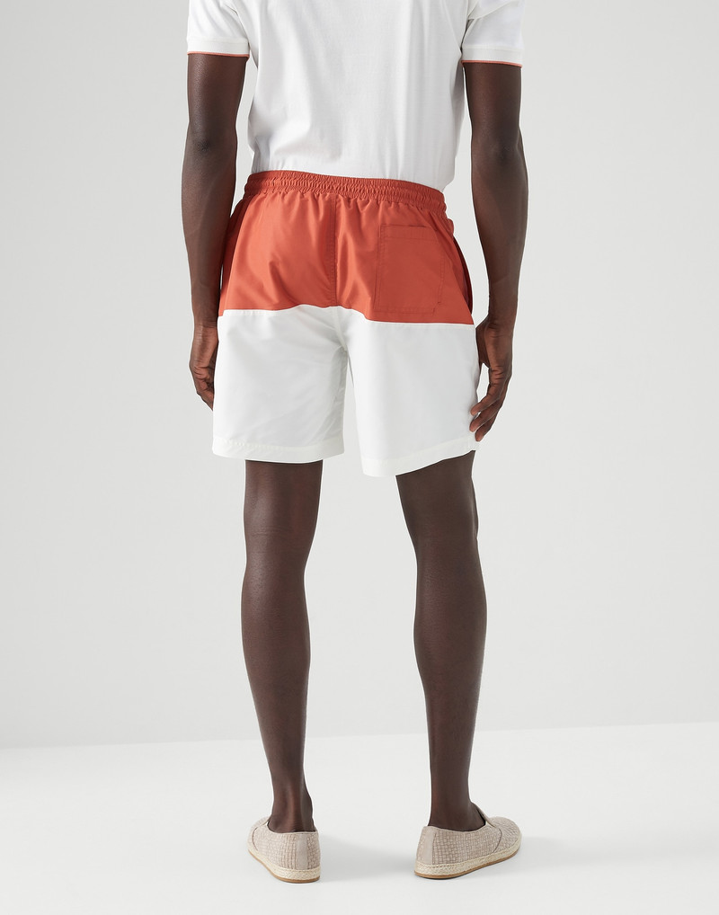 Brunello Cucinelli Two-tone swim shorts outlook