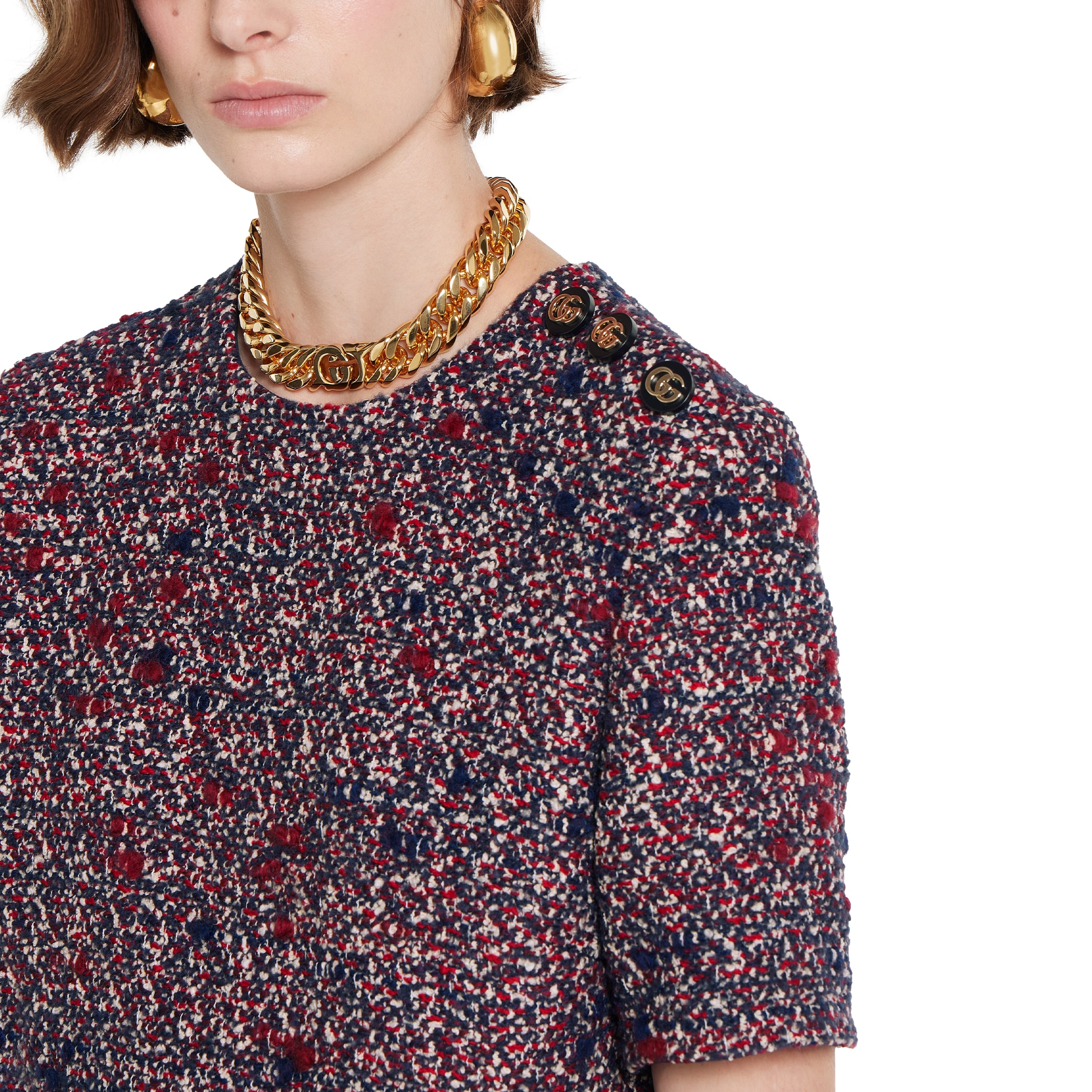 Wool bouclé dress - 5