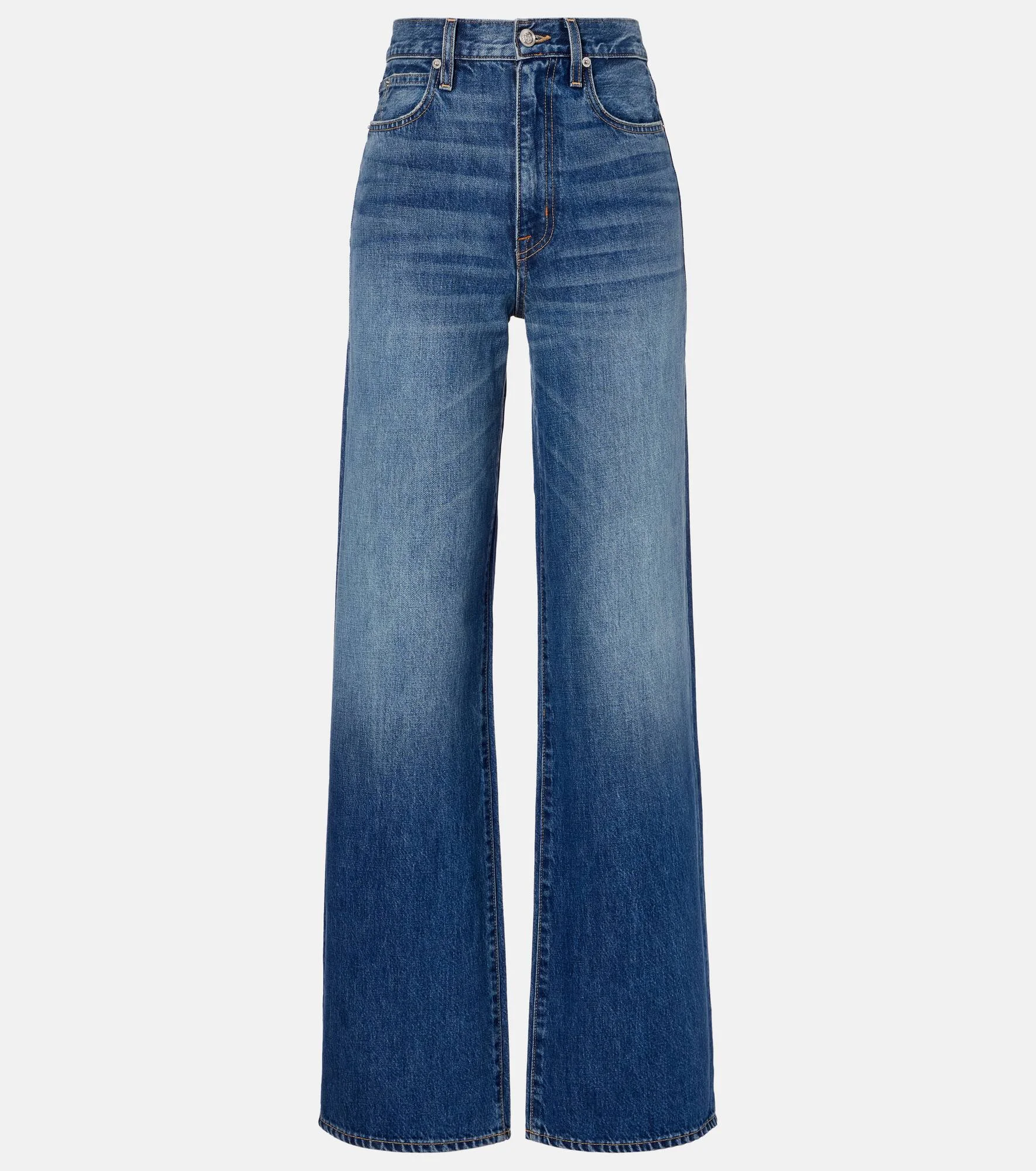 Eva faded wide-leg jeans - 1