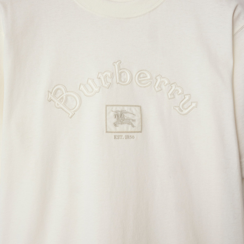 Gothic Logo Cotton T-shirt 4