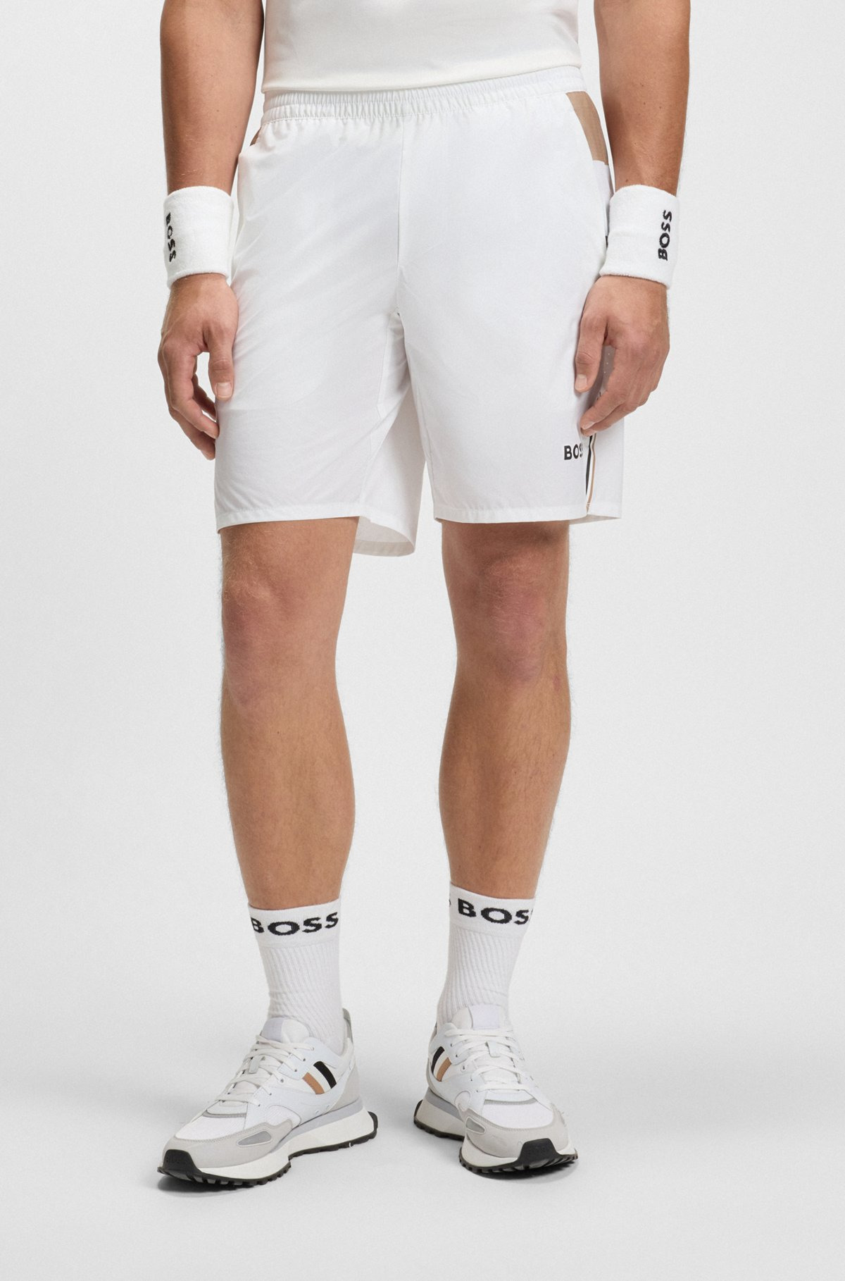 ACTIVE TENNIS SHORTS IN STRETCH FABRIC WITH MOISTURE MANAGEMENT - 2
