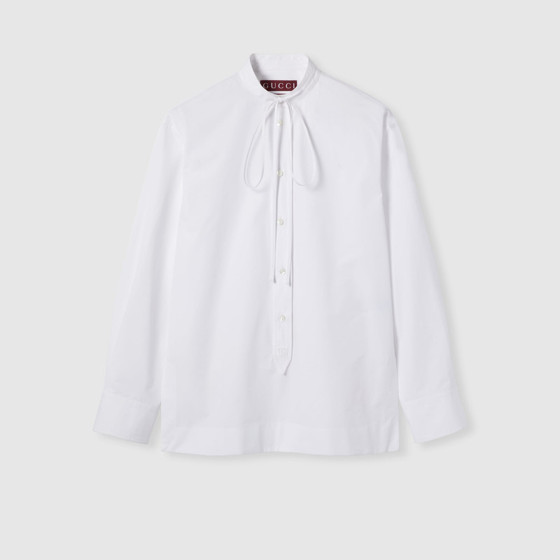 Heavy cotton poplin shirt - 1