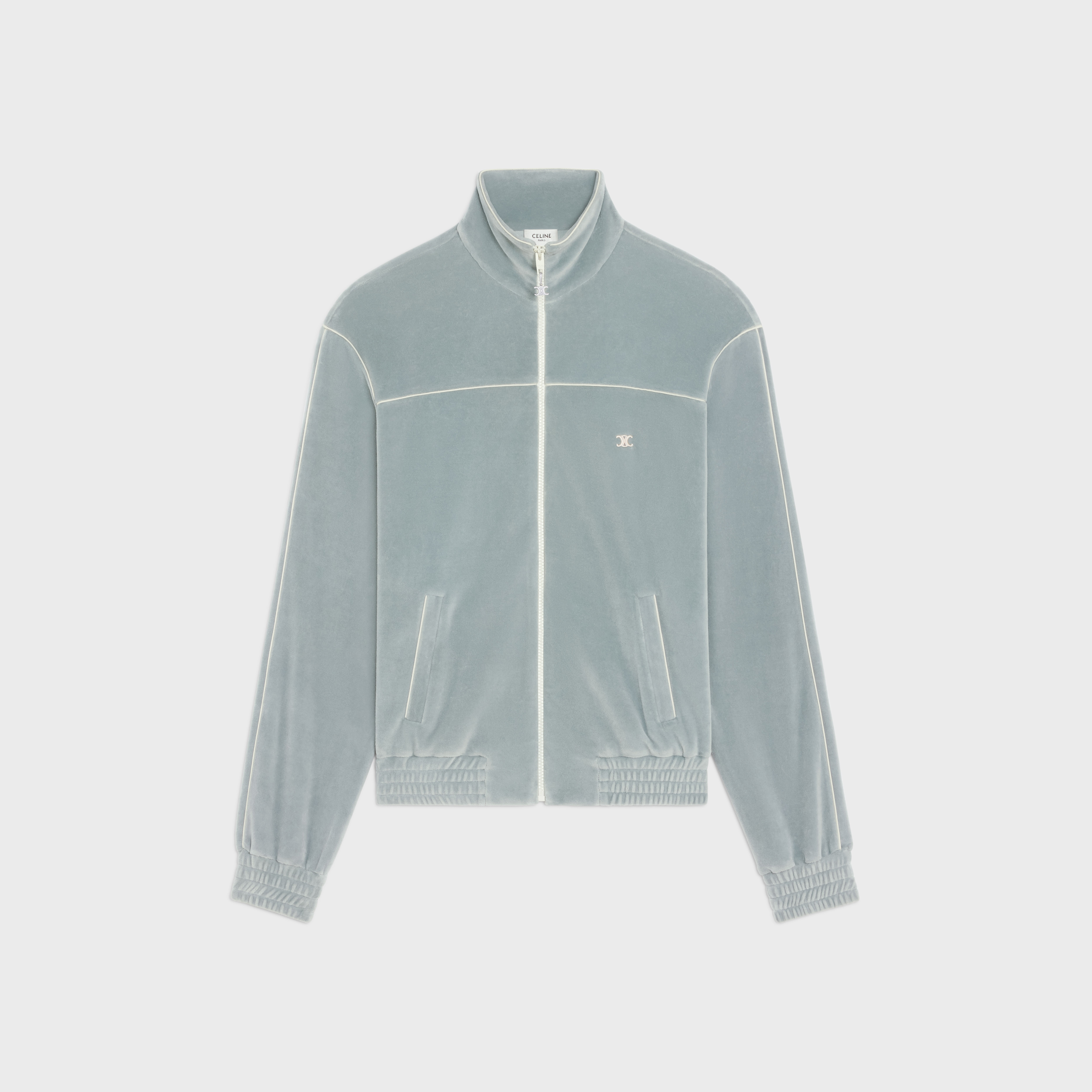 TRIOMPHE TRACKSUIT JACKET IN VELVET JERSEY - 1