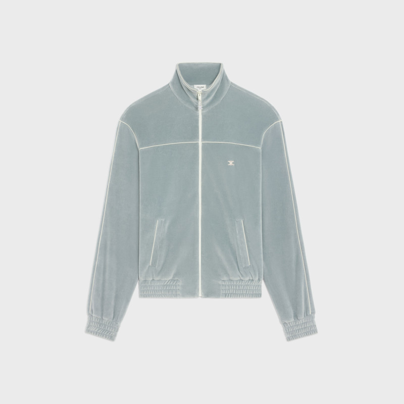 TRIOMPHE TRACKSUIT JACKET IN VELVET JERSEY 1