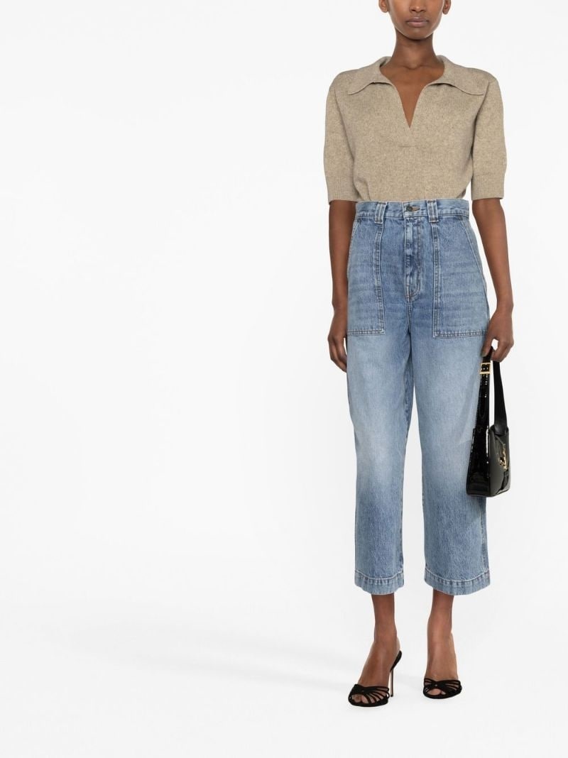 Hewey high-waisted cropped jeans - 2