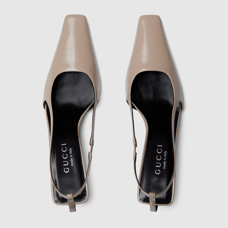 GUCCI Women's slingback with crystal logo outlook
