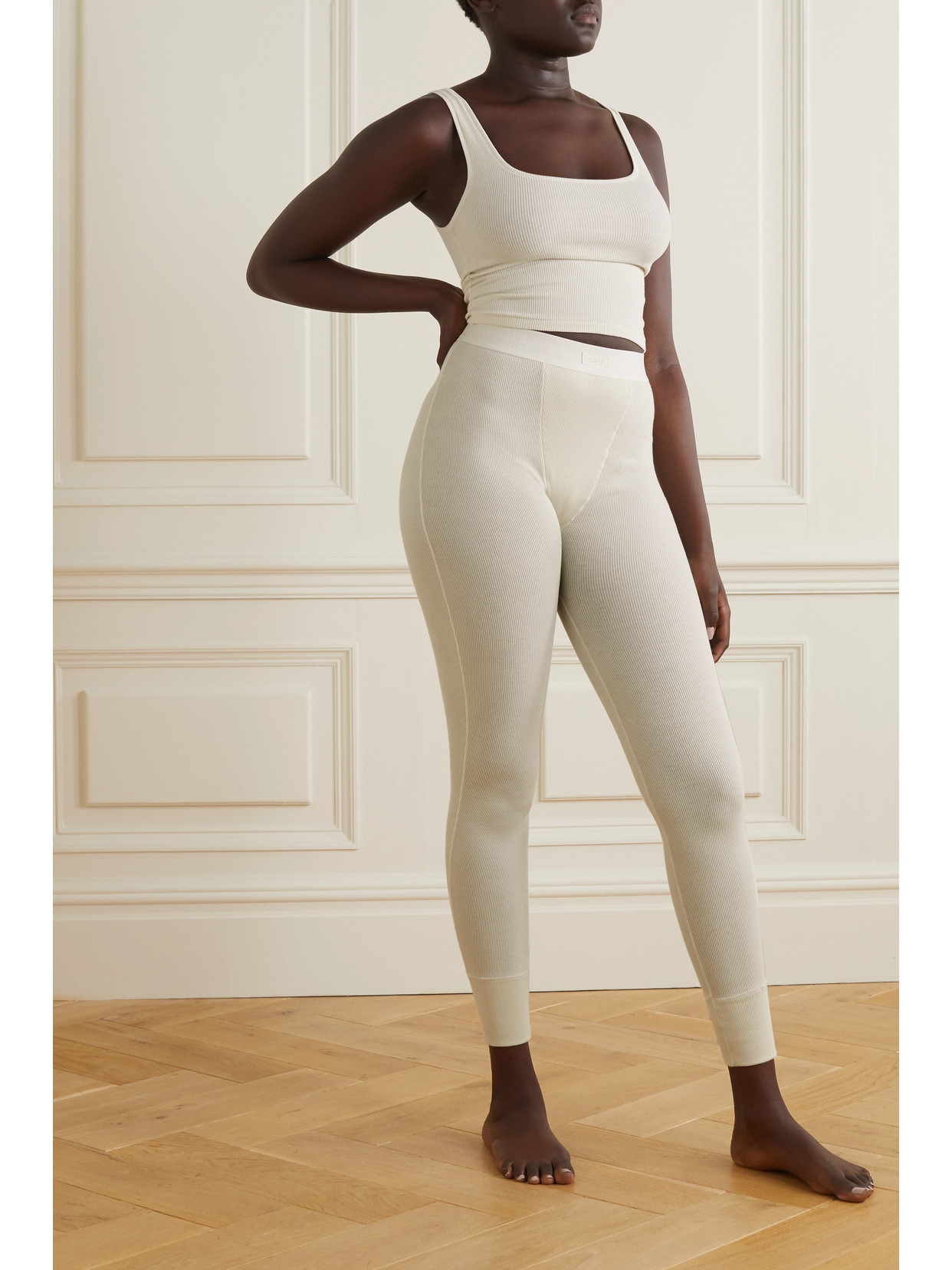 Ribbed Cotton-blend Jersey Tank - 5