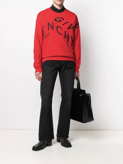 Givenchy embroidered-logo long-sleeve jumper outlook