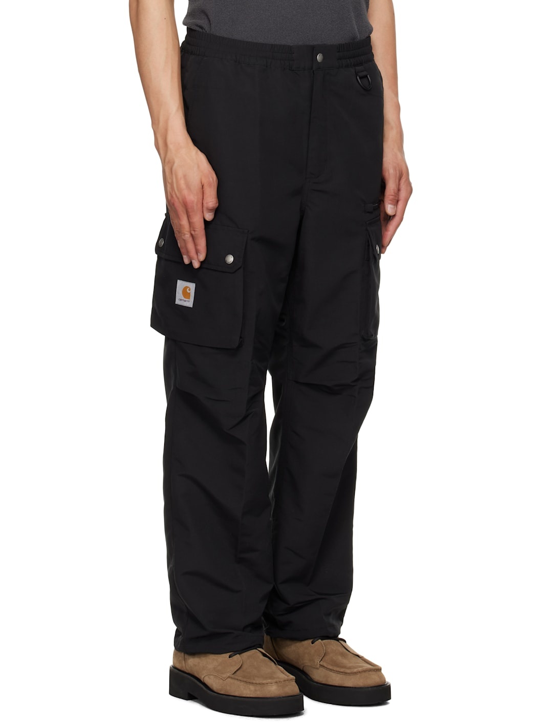 Black Irwin Cargo Pants - 2