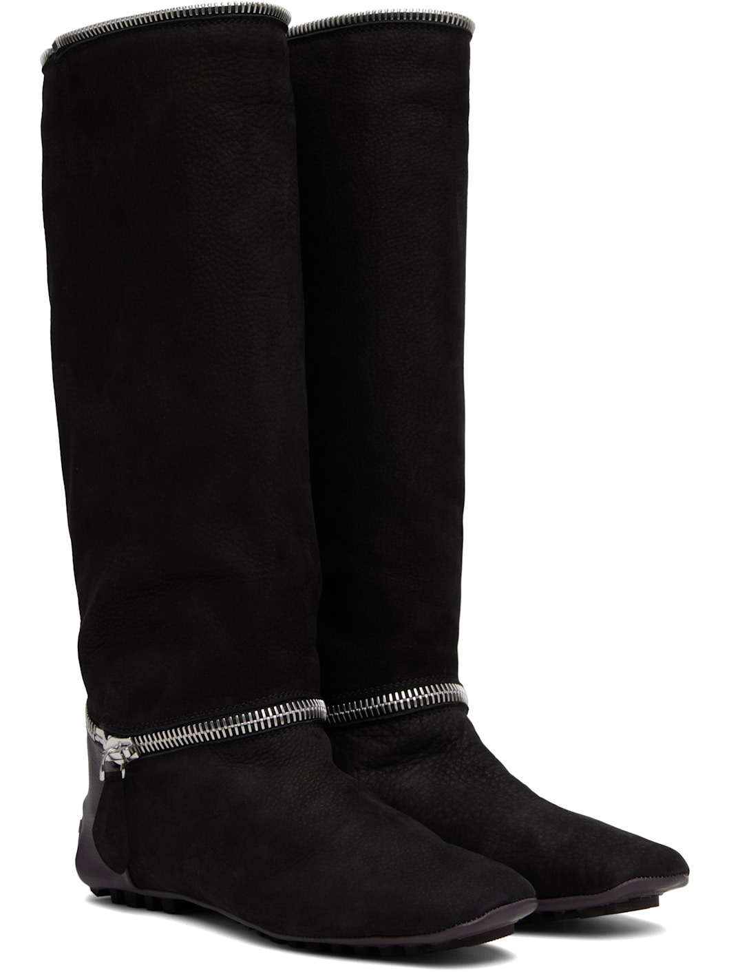 Black Modular Driving Boots - 4