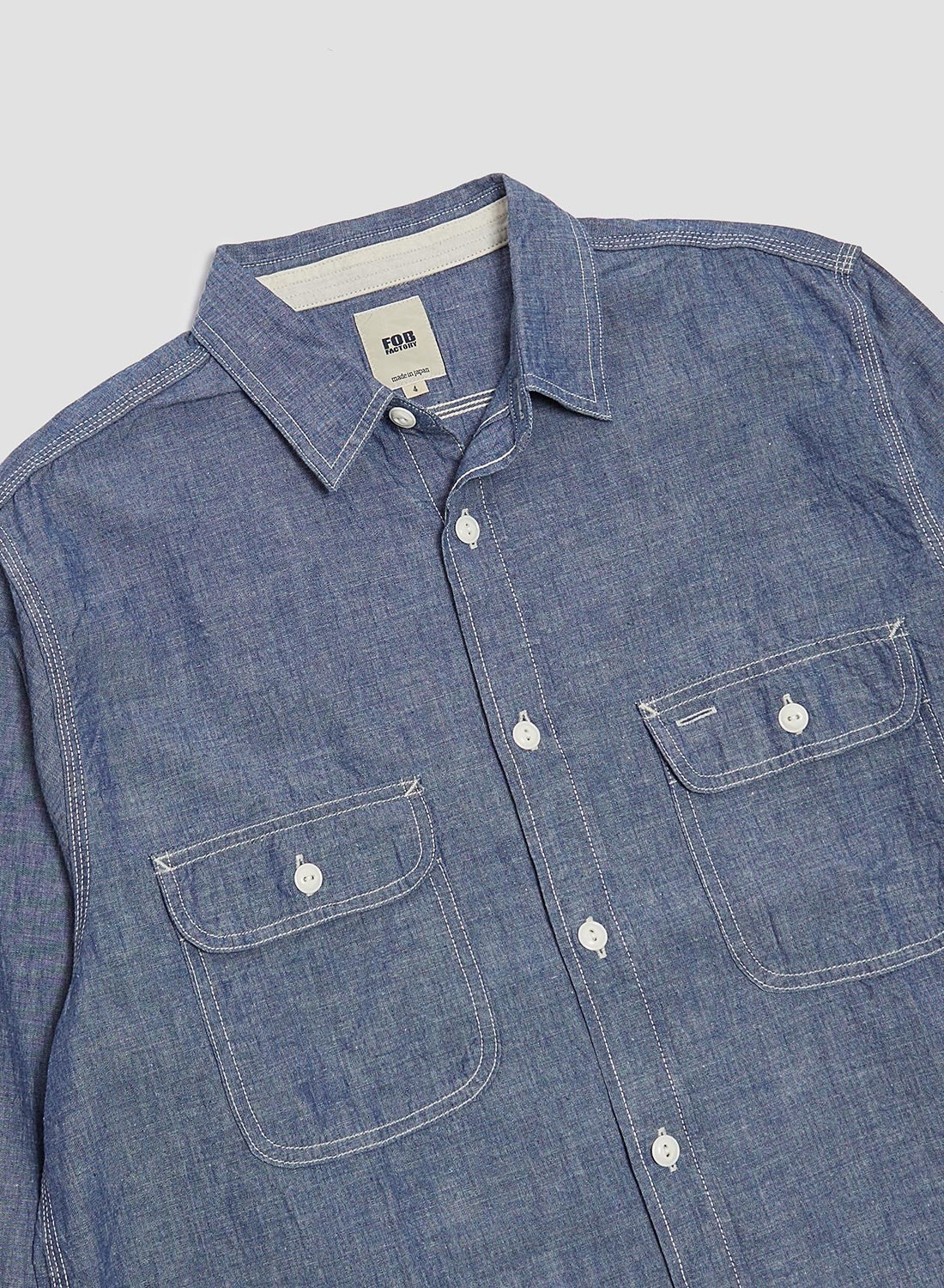 FOB Factory Chambray Work Shirt - 2