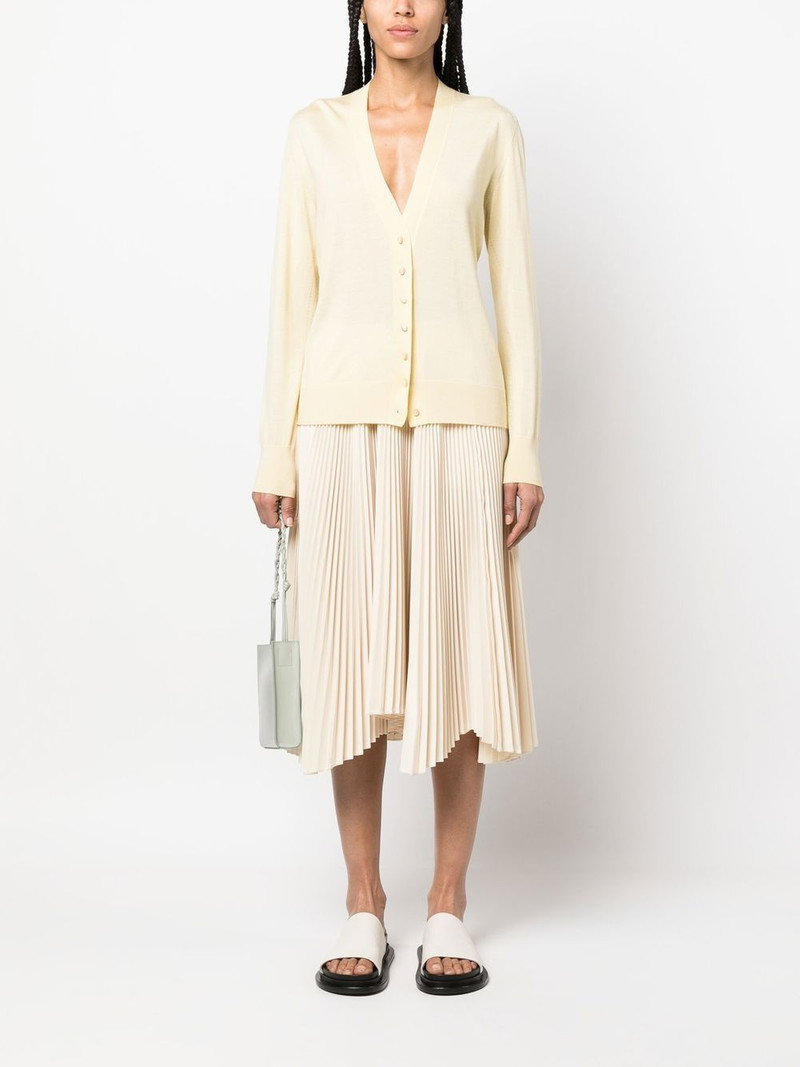 Jil Sander fine-knit V-neck cardigan outlook