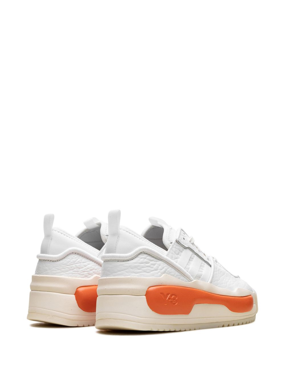 Y-3 Hokorivalry "White/Orange" sneakers - 3