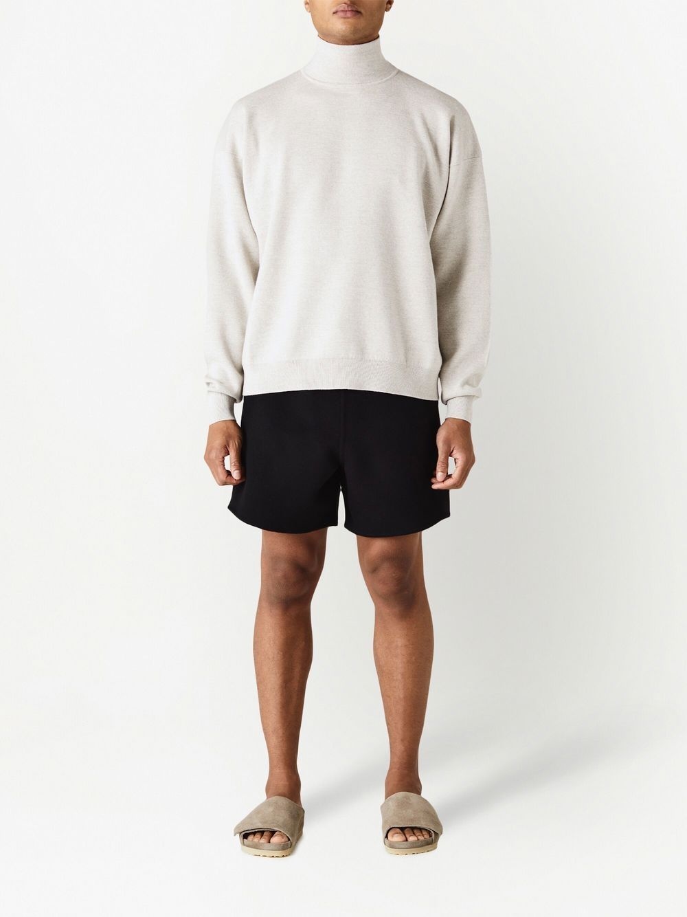roll-neck knitted sweater - 2