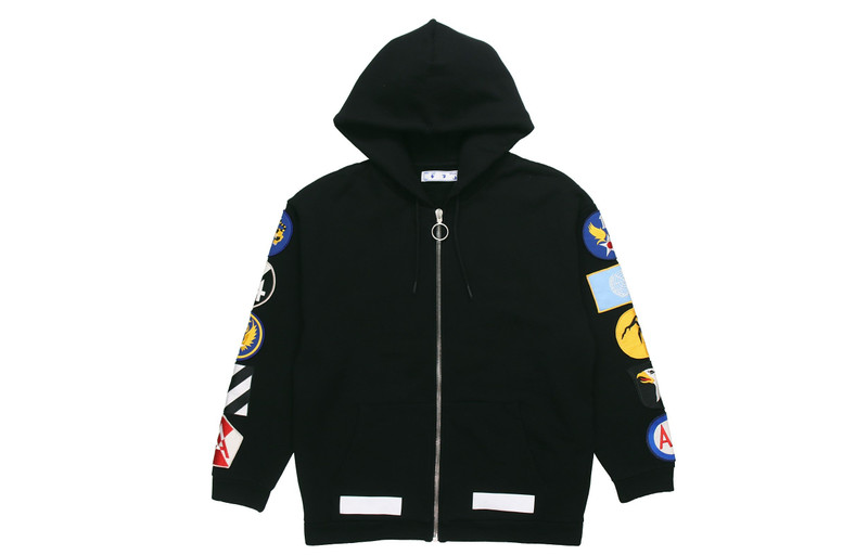 Off-White Detail Long Sleeves Zipper Black OMBB009G20JER0011001 - 1