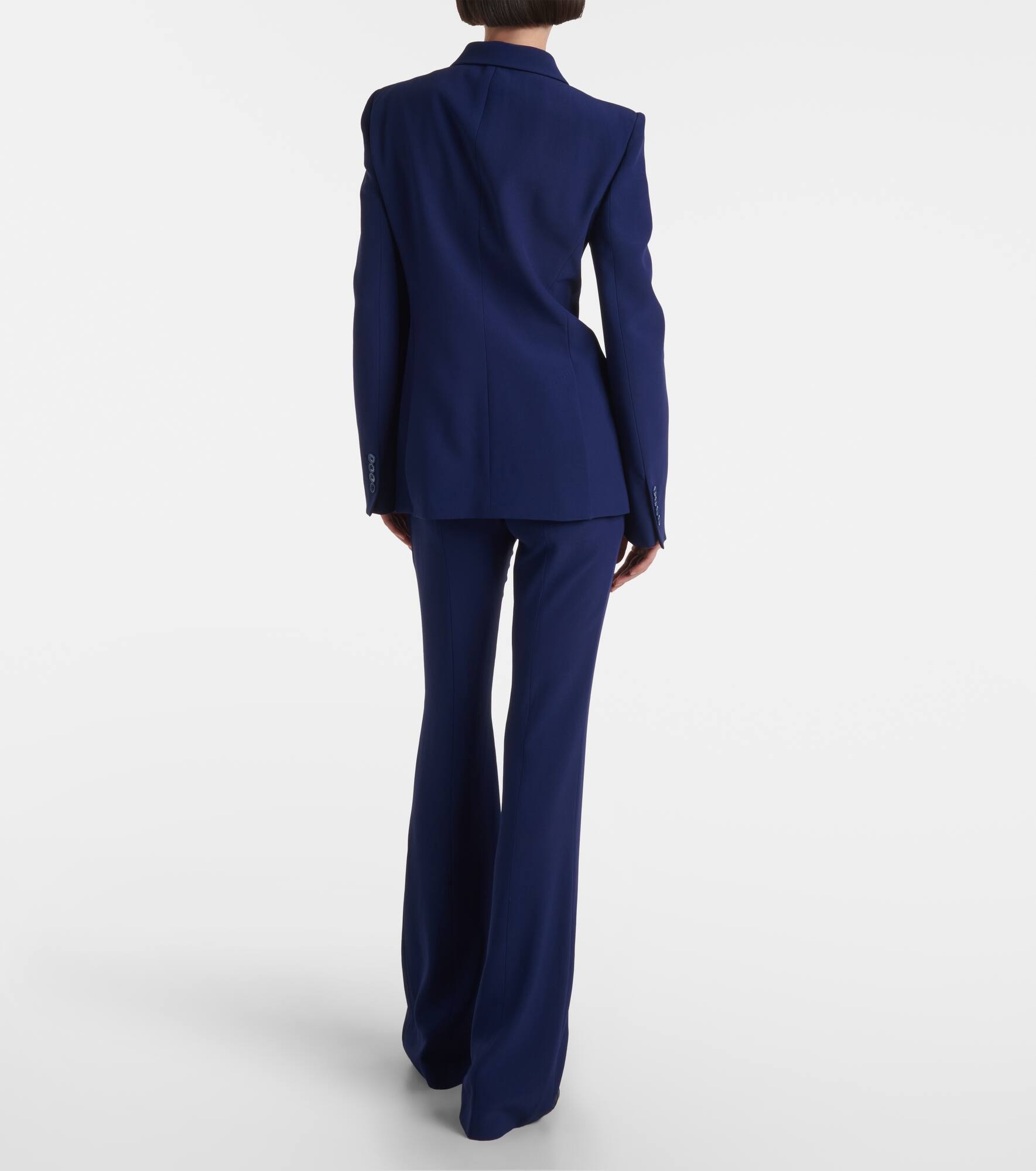 Single-breasted crêpe blazer - 3