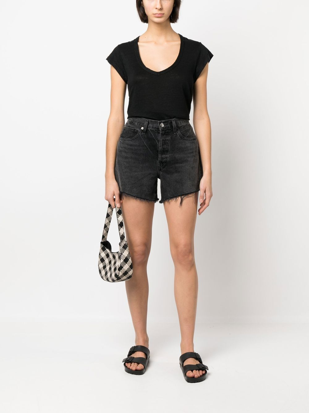 linen short-sleeve top - 2
