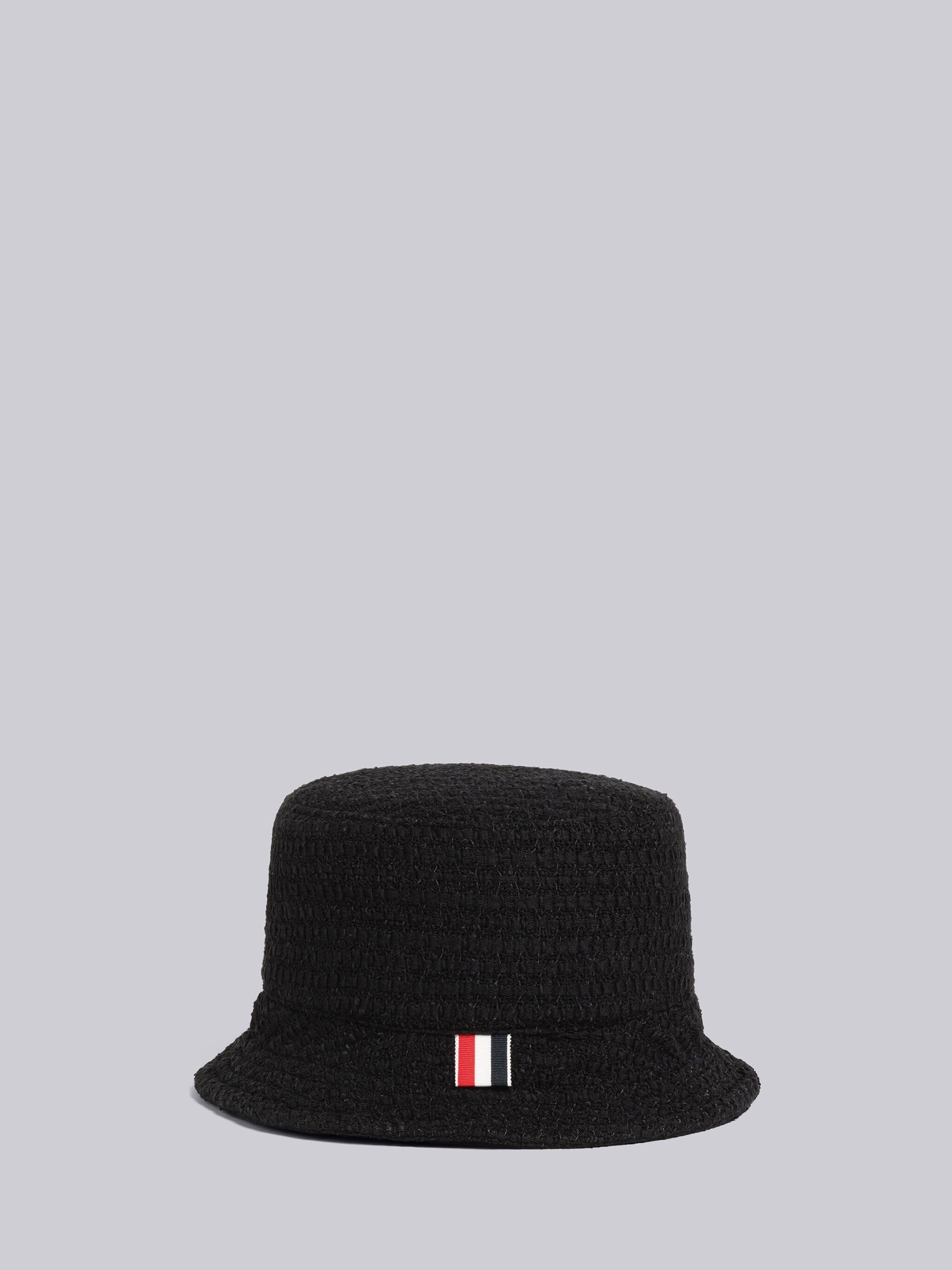 Seersucker Tulle Tweed Bucket Hat - 4