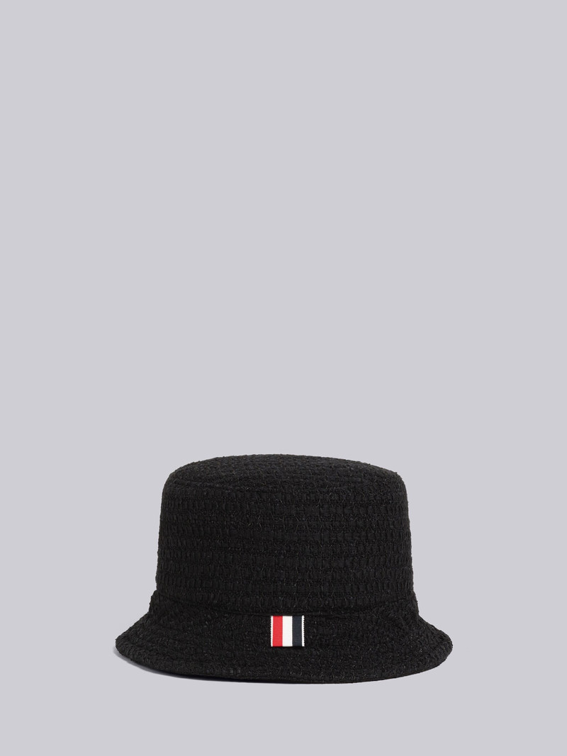 Seersucker Tulle Tweed Bucket Hat 4