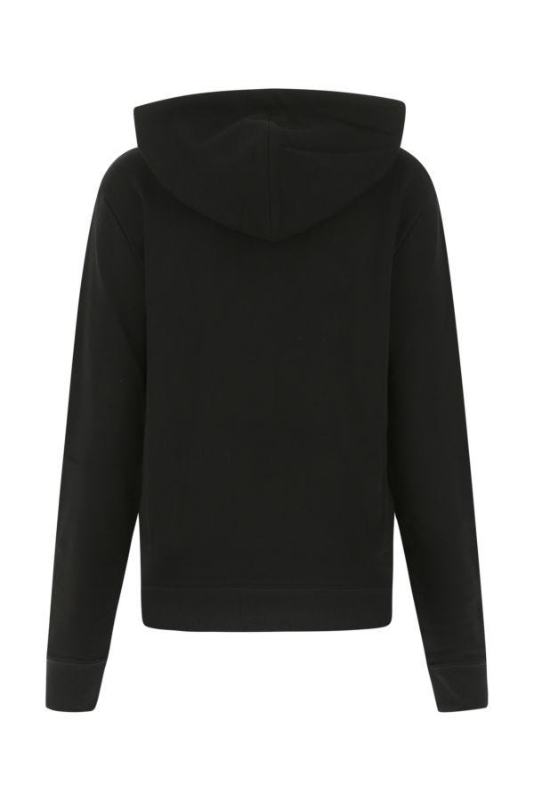 Saint Laurent Woman Black Cotton Sweatshirt - 2