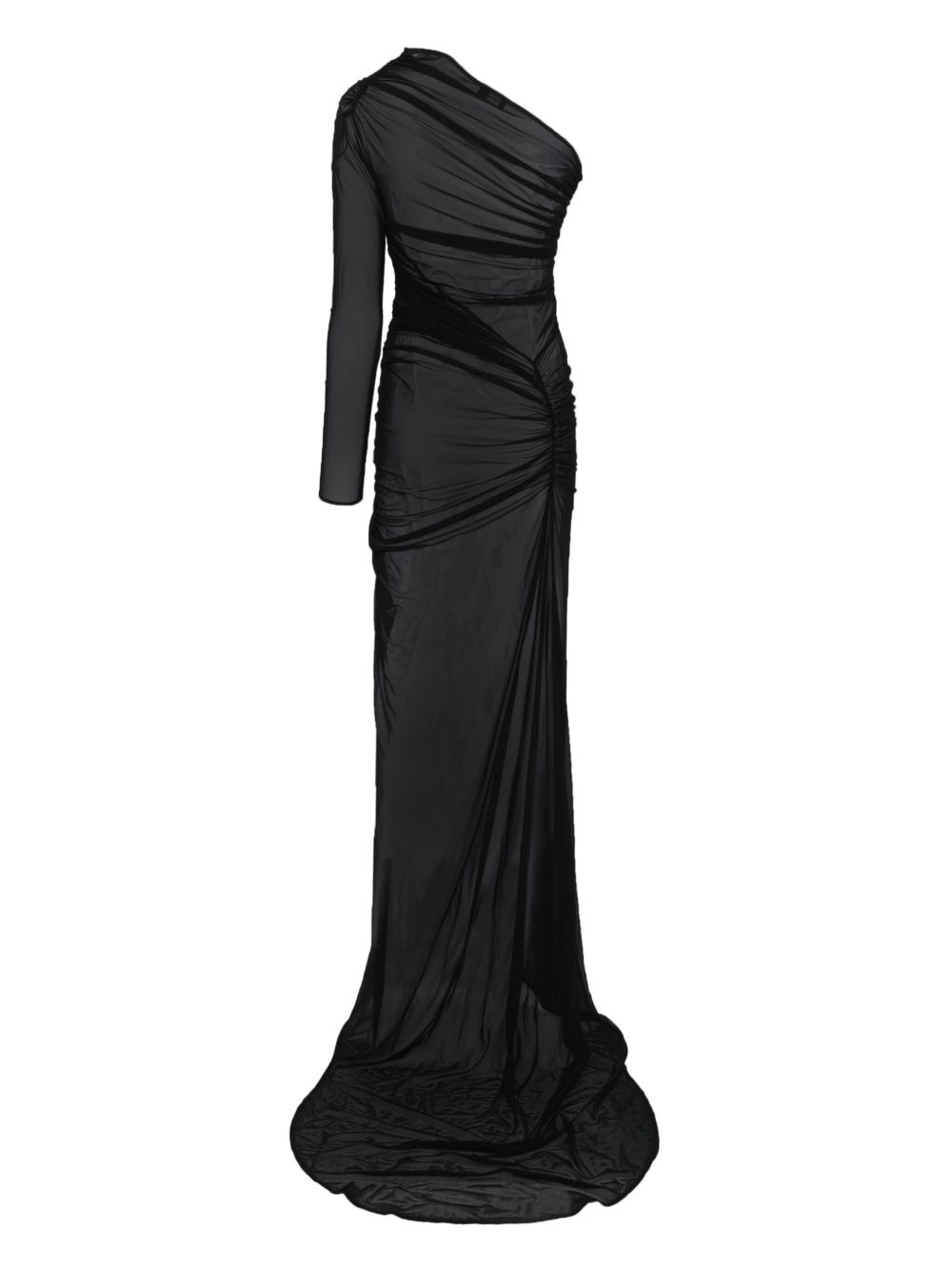 one-shoulder maxi dress - 2