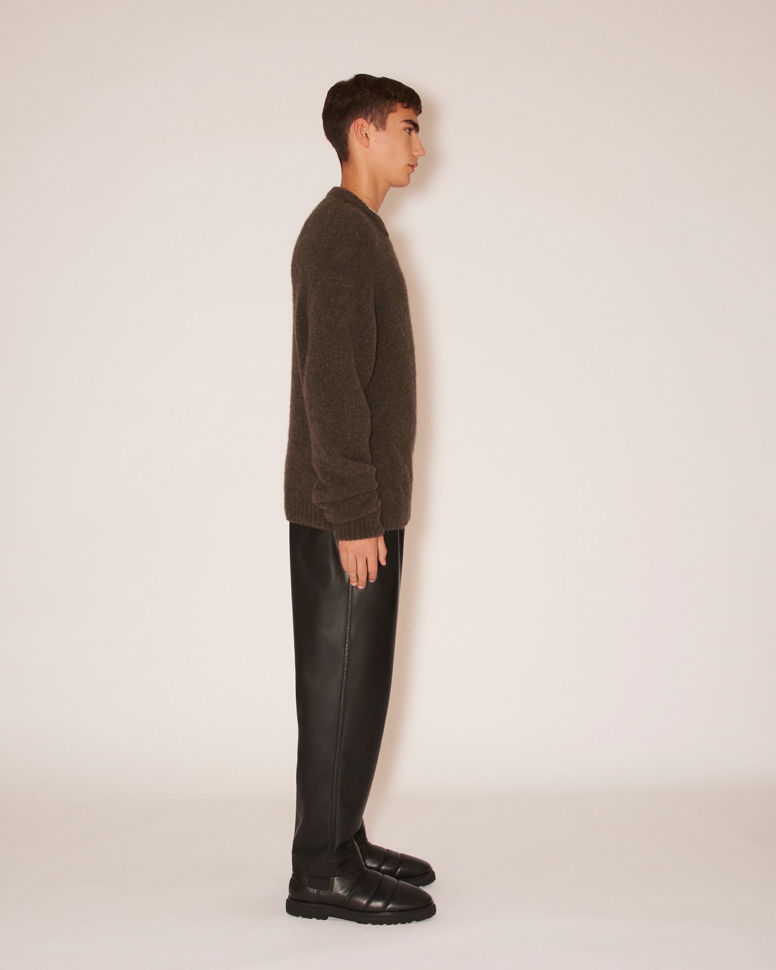 TAR - Bouclé sweater - Gray mink - 3