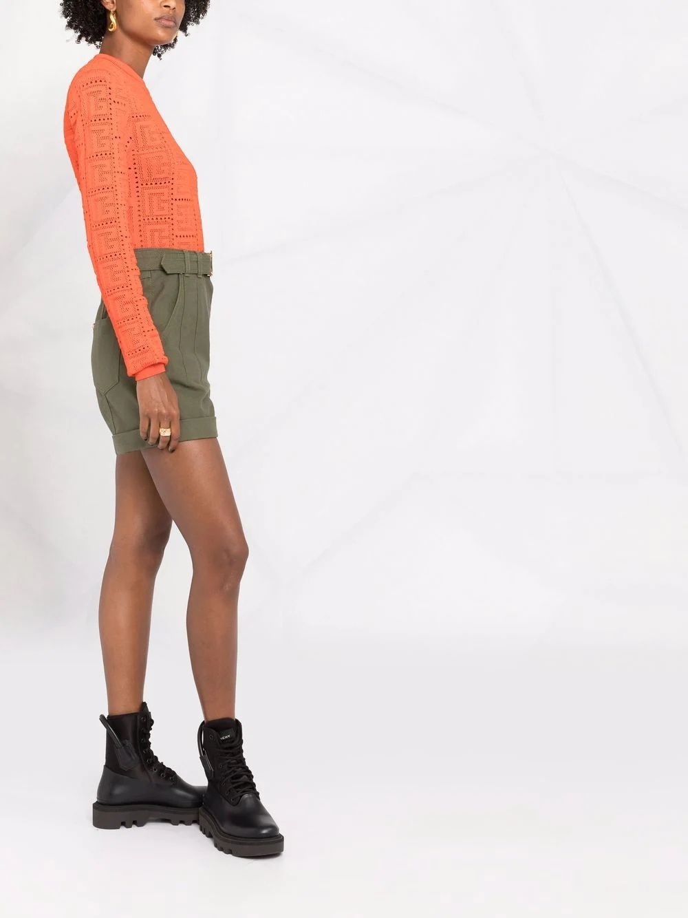 maxi monogram cropped jumper - 6