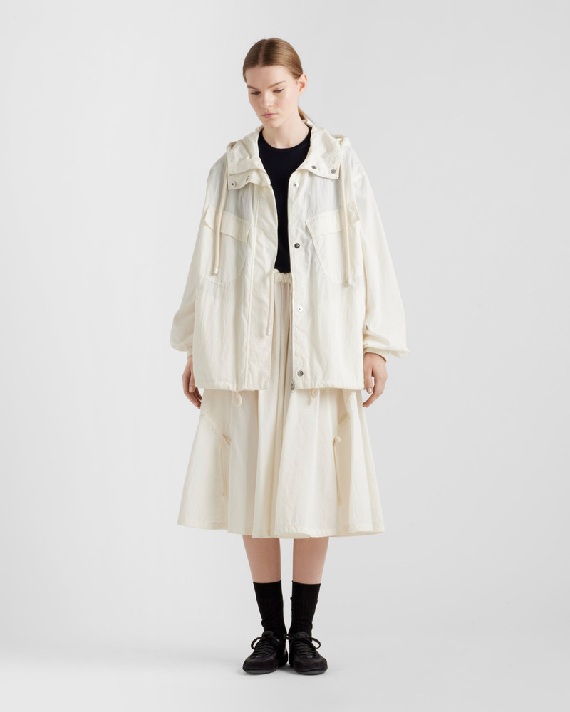 Prada Technical pongé skirt outlook