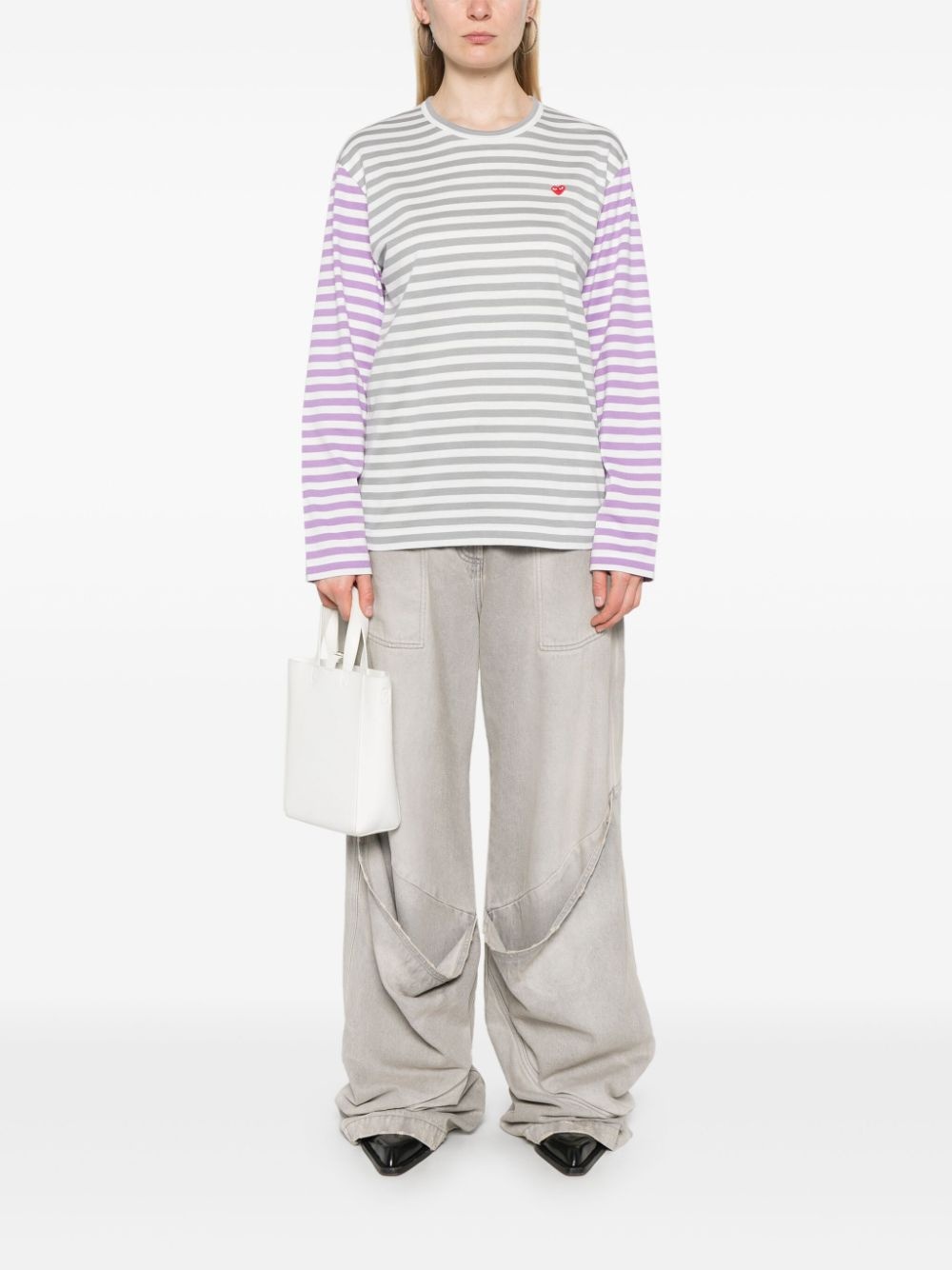 striped T-shirt - 3