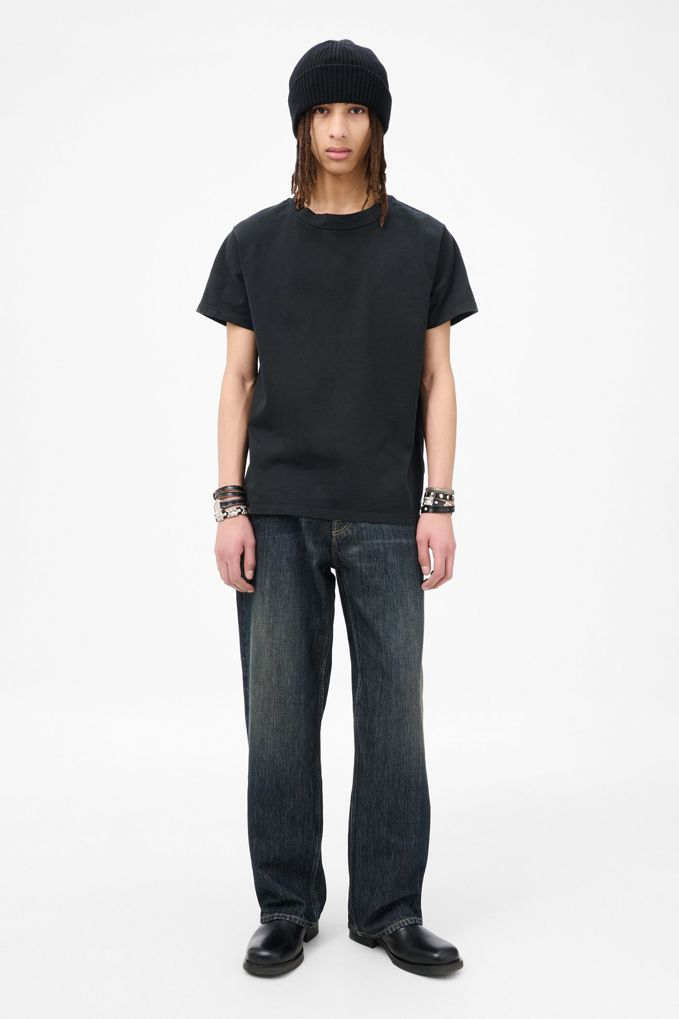 Bliss T-shirt Washed Black Band Jersey - 2