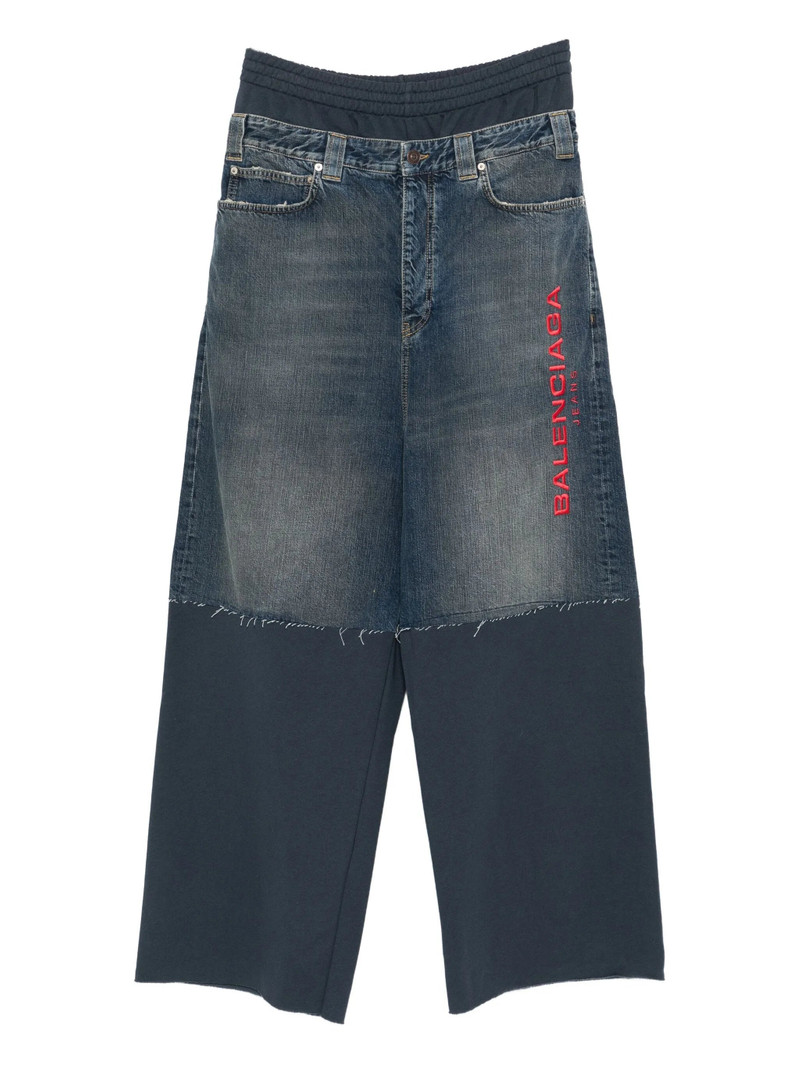 Balenciaga Embroidered-patchwork Trousers 1