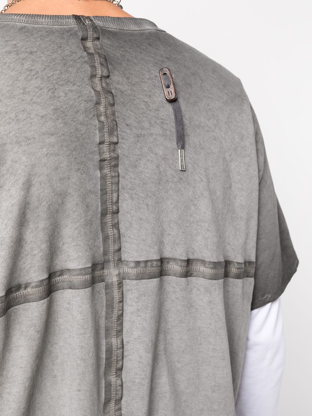 seam-detail T-shirt - 5