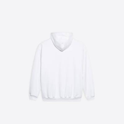 BALENCIAGA Men's New Copyright Medium Fit Hoodie in White outlook