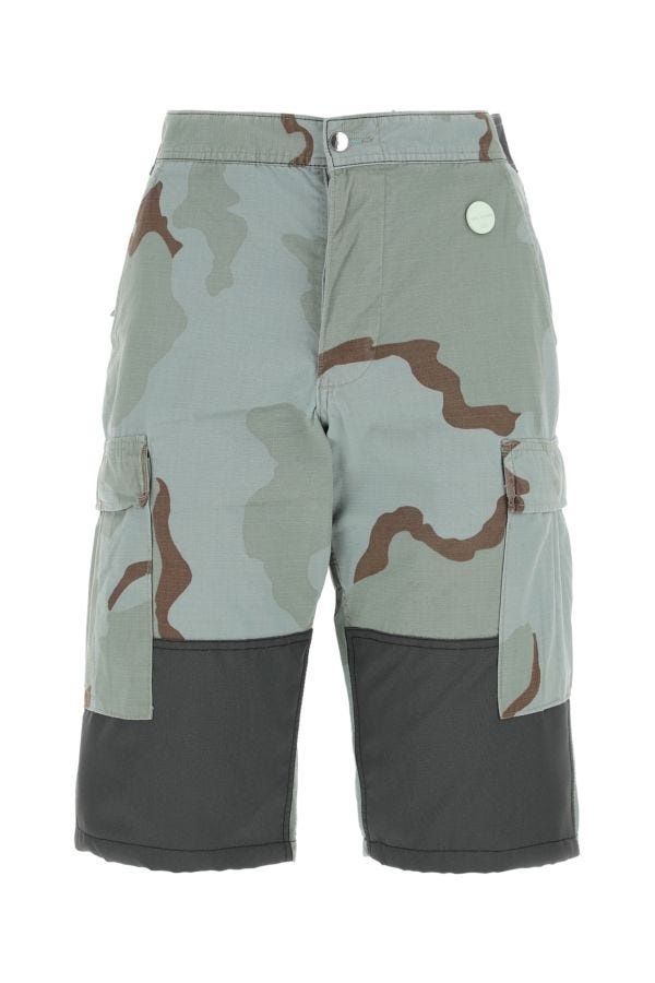 Oamc Man Printed Nylon Blend Bermuda Shorts - 1