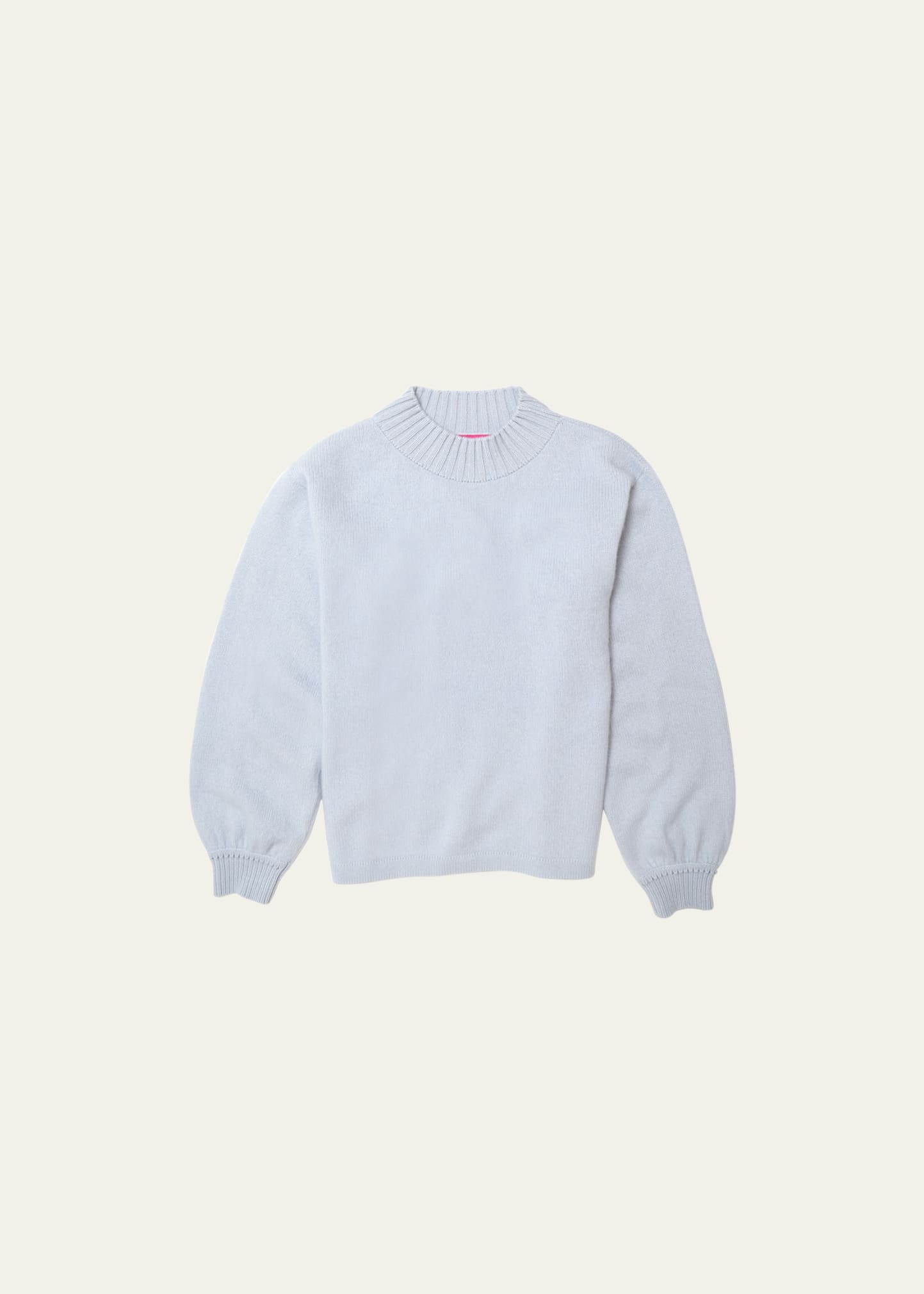 Balloon-Sleeve Cashmere Sweater - 1